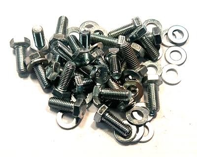 Metric Class 8.8 cap screws, socket screws, nuts and washers