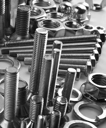 Stainless steel bolts, nuts, washers and threaded rod