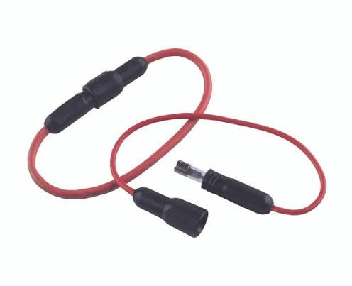 Weather-resistant inline fuse holder with a protective cover