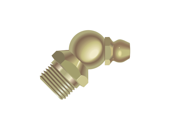 GF688 45 degree grease fitting