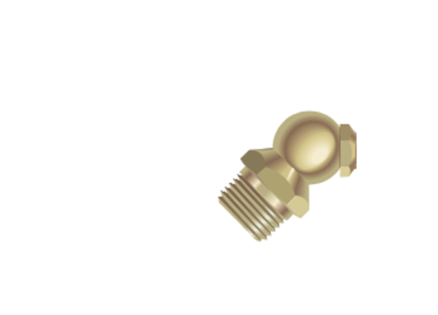 GF688 45 degree grease fitting