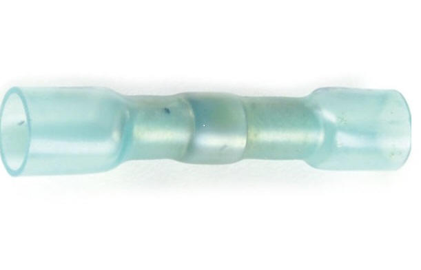 Sealed crimp and solder heat shrink connector