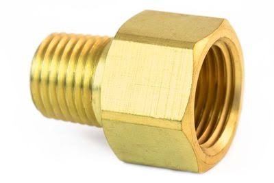 Brass pipe adapter