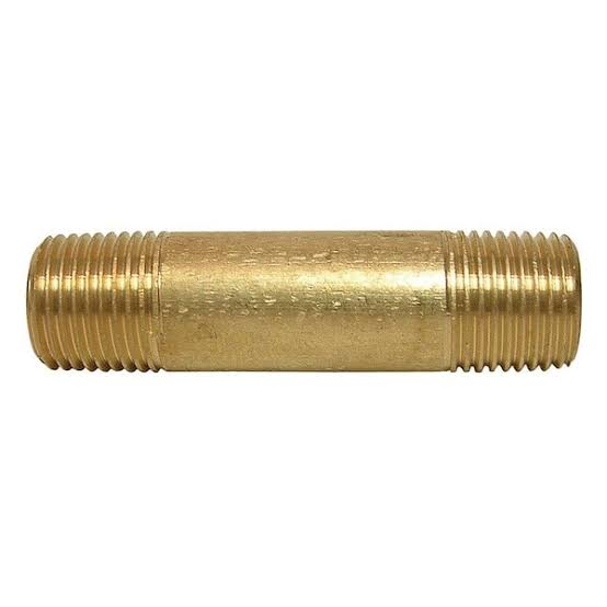 Brass pipe long nipple