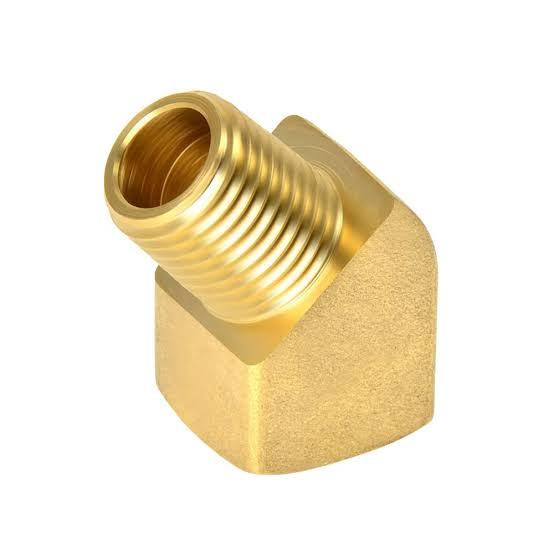 Brass street elbow