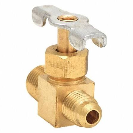 Danfoss 6700 brass needle valve with flare and male-pipe connections