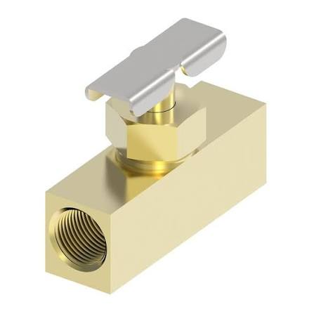 Danfoss 6800 brass female-pipe needle valve