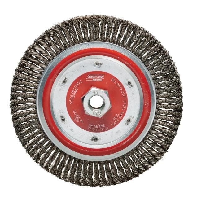 Norton BlueFire Carbon Steel Knot - Stringer Bead Twist Wheel Brush, series photo