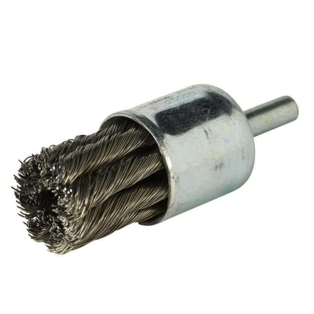 Norton BlueFire Carbon Steel Knot - Standard Twist Shank Mounted End Brush, series photo