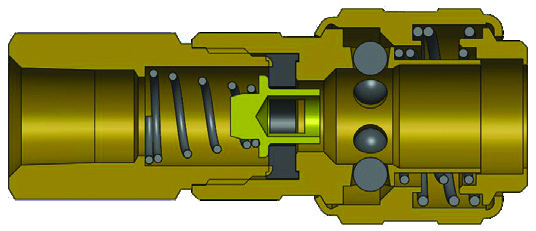 D-Series Automatic Industrial Interchange Coupler (Female Threads) family illustration