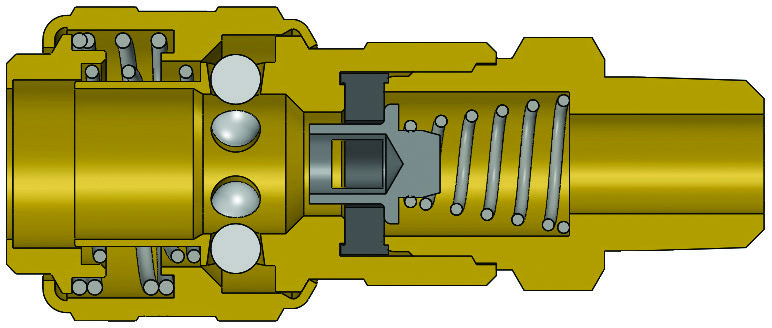 D-Series Automatic Industrial Interchange Coupler (Male Threads) family illustration