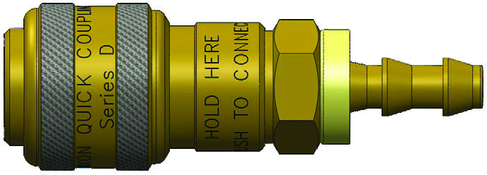 D-Series Automatic Industrial Interchange Coupler (Push-Loc Barb) family illustration