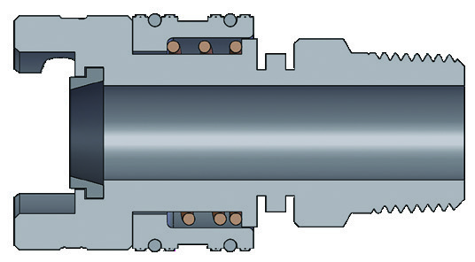 Dual-Lock P-Series Coupler (Male Threads) family illustration