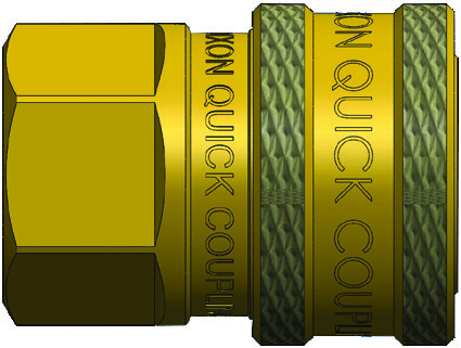 E-Series straight-through coupler with locking sleeve (Female Threads) family illustration