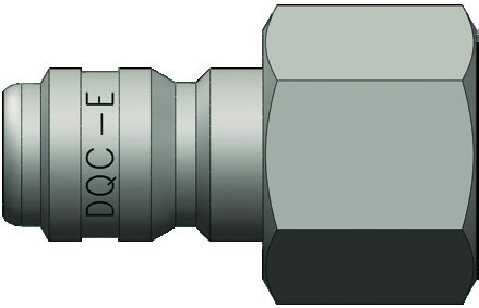 E-Series Straight-Through Interchange Plug (Female Threads) family illustration
