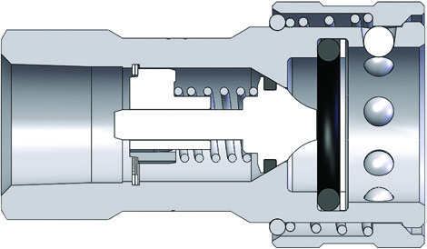 K-Series ISO-A Interchange Coupler (Female Threads) family illustration