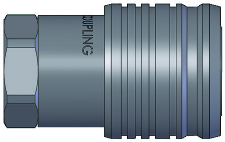 ST-Series Heavy-Duty Flush Face Coupler (Female Threads) family illustration