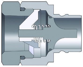 V-Series MIL-C-51234 Valved Plug (Female Threads) family illustration
