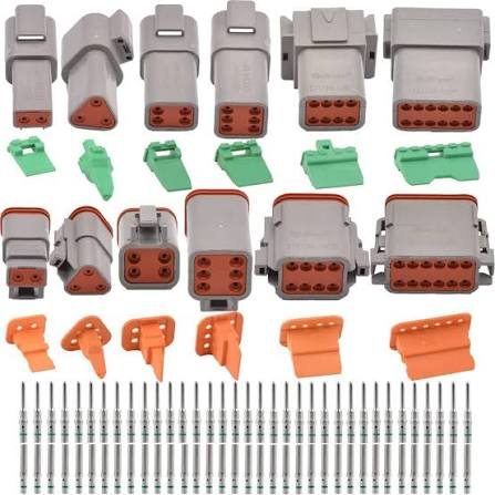 Deutsch DT connector bodies, wedges and terminals