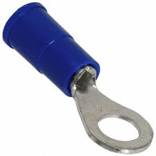 NSC 6 blue insulated ring terminal