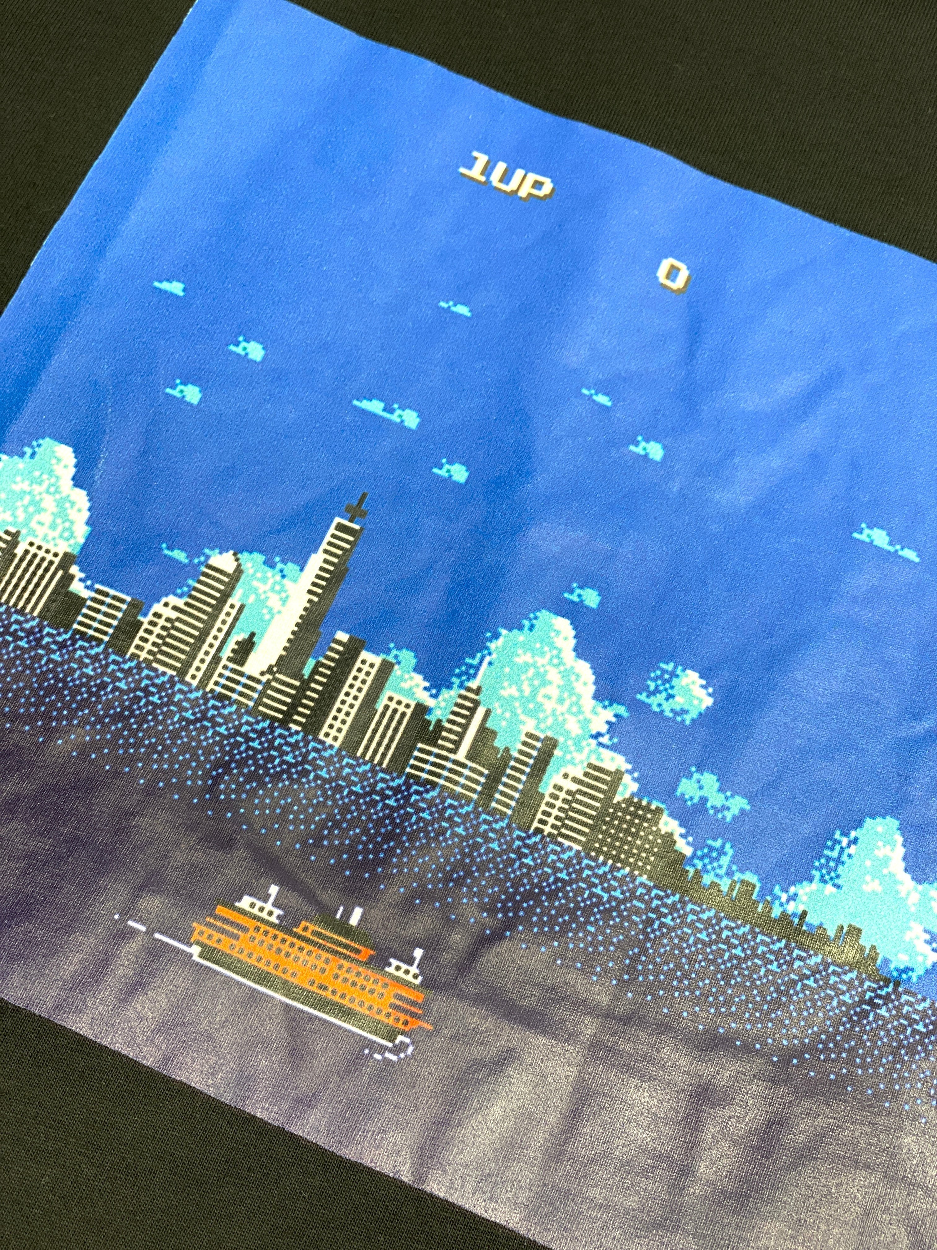 Pixel Ferry graphic cotton T-shirt