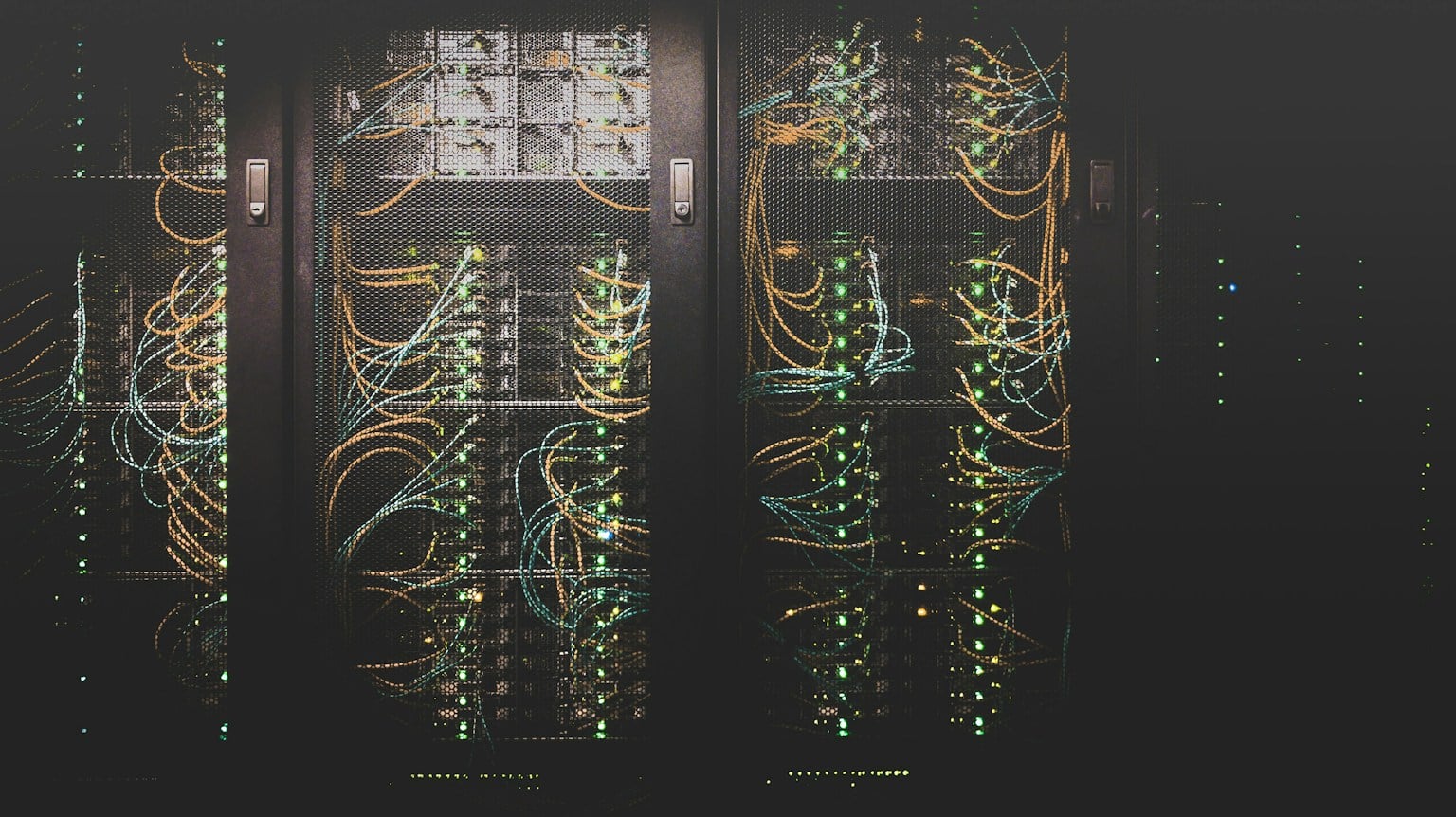 Network equipment inside a server rack, representing the systems a recovery plan must restore