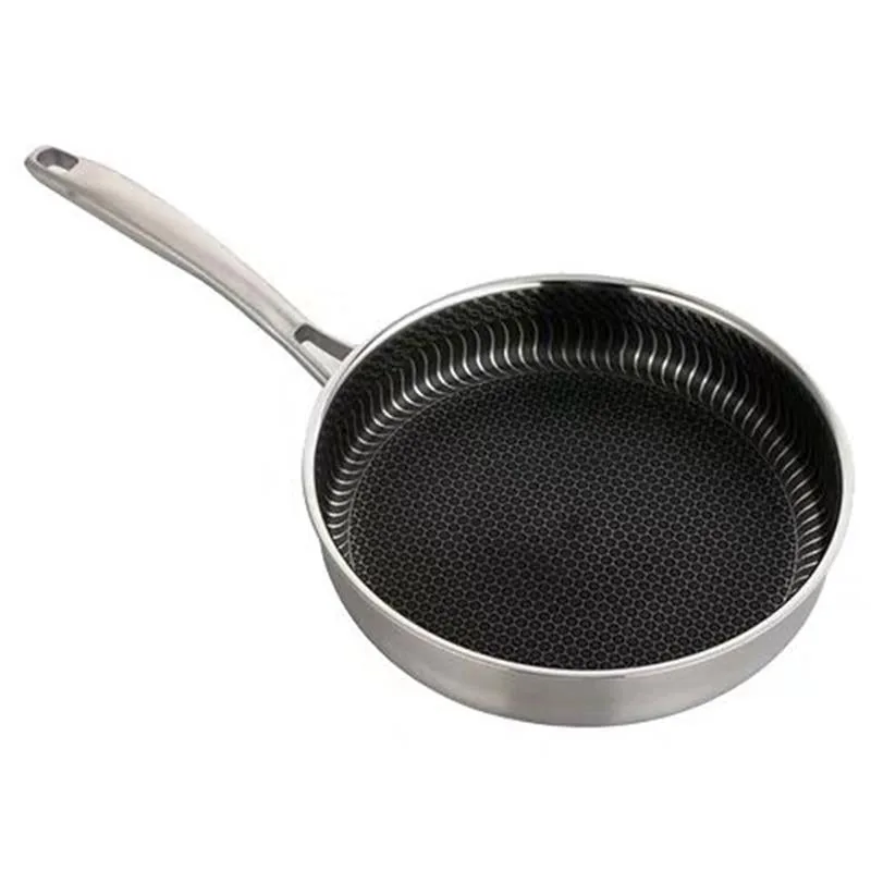 304 Stainless Steel Non-Stick Frying Pan for Breakfast view 2