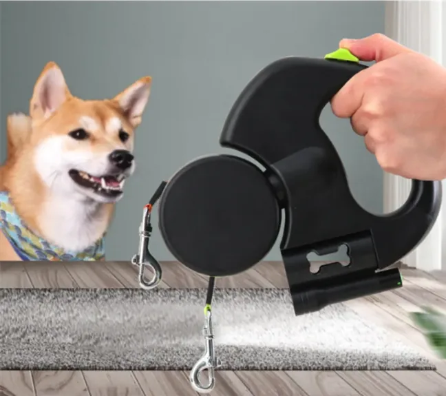 Auto Double Dog Leash view 2