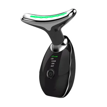Beauty Facial Massager, 7 Color Wavy Acne Beauty Microcurrent Facial Device Skin Firming for Face Neck Beauty Device, view 2