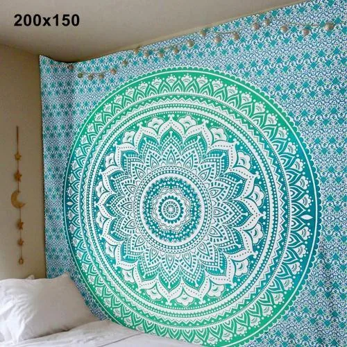 Bohemian Mandala Wall Tapestry and Yoga Mat Decor view 2