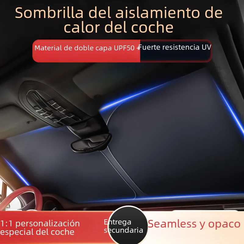 Customized Thick Sunshade for Car Windshield view 3