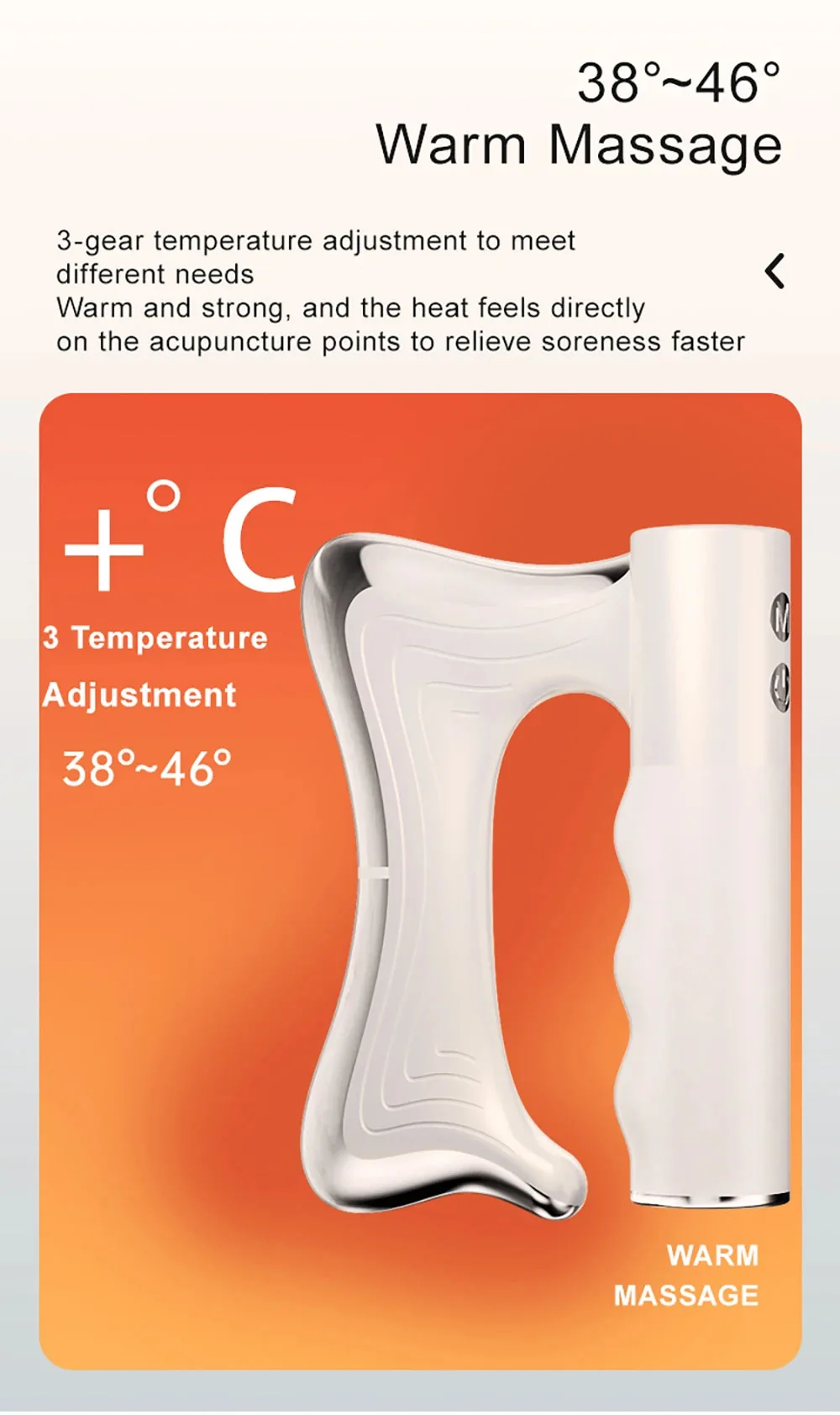 Electric Deep Tissue Massage Blade – Heated Fascia Relaxation Tool view 3