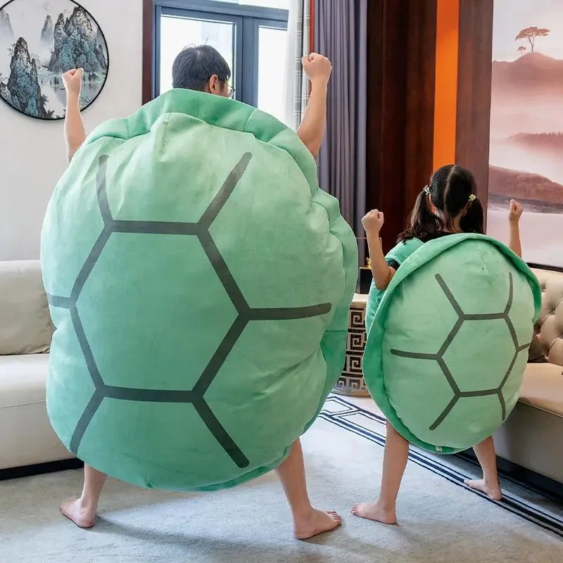 Green Wearable Turtle Shell Pillows view 2