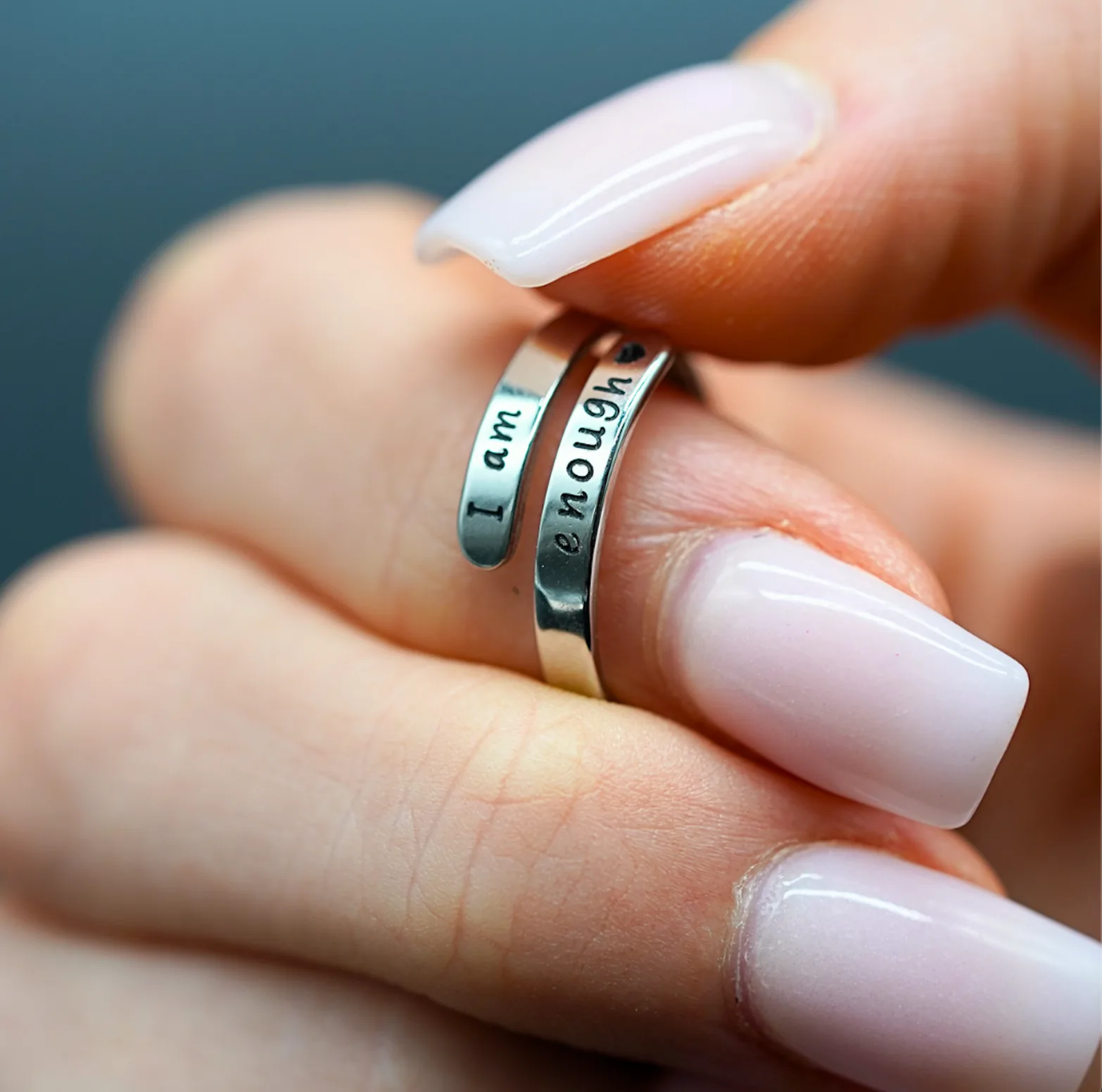 I Am Enough Ring view 2