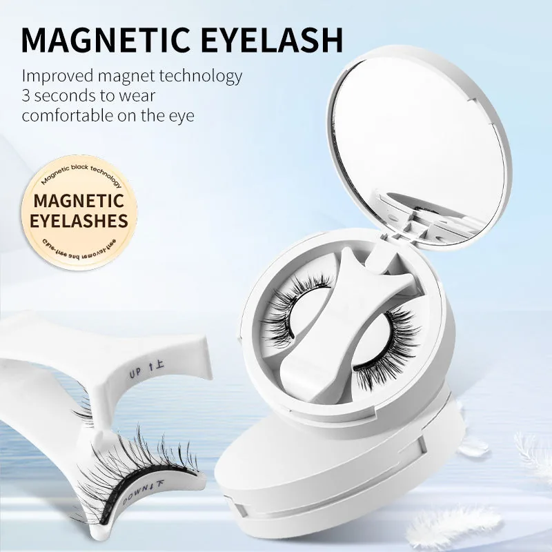 Magnetic False Eyelashes Set with Applicator view 2