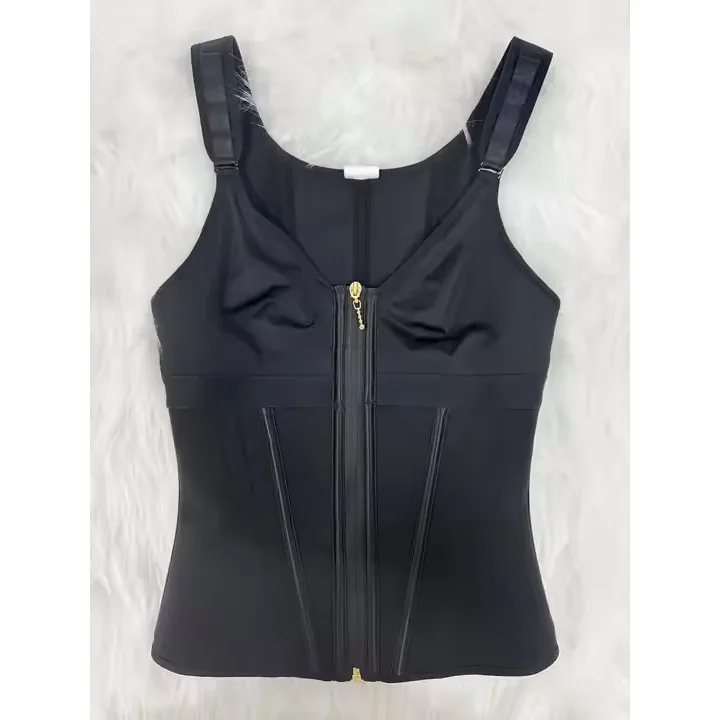 Mesh Waist Slimming Three-Breasted Shapewear Corset view 2