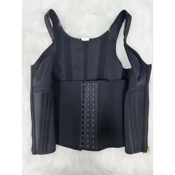 Mesh Waist Slimming Three-Breasted Shapewear Corset view 3