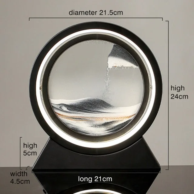 Moving Sand Art Landscape Table Lamp view 2