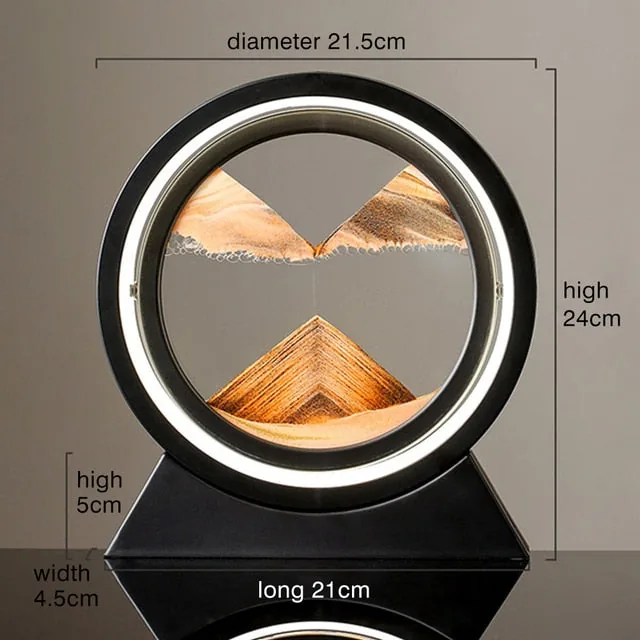 Moving Sand Art Landscape Table Lamp view 3
