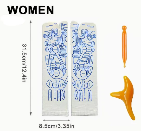 Reflexology Socks with Massage Tool (One Set) view 2