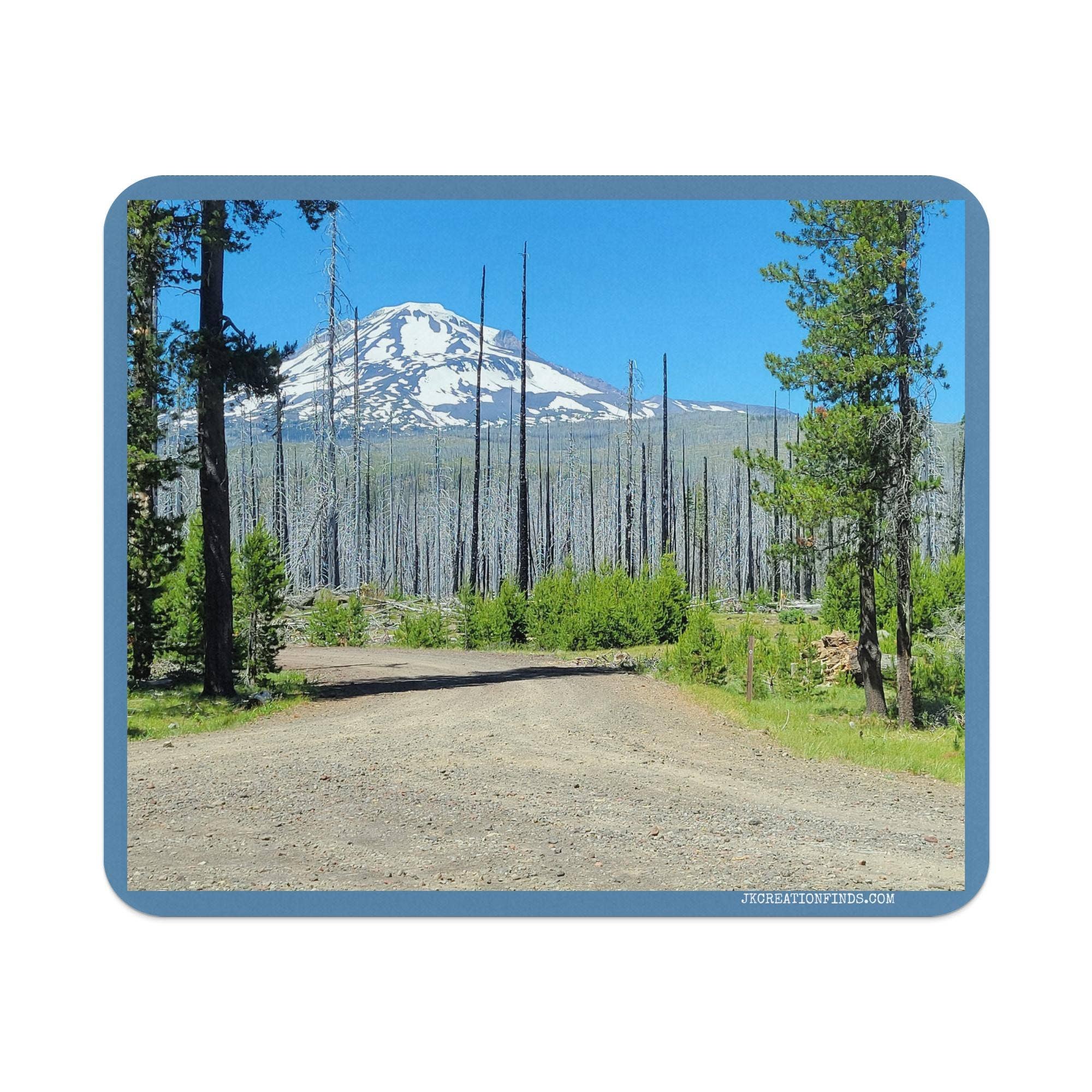Scenic Mountain Mouse Pad, Nature Forest Mouse Pad, Desk Accessory with Mountain View, Office Decor Mouse Pad, Nature Lover Gift