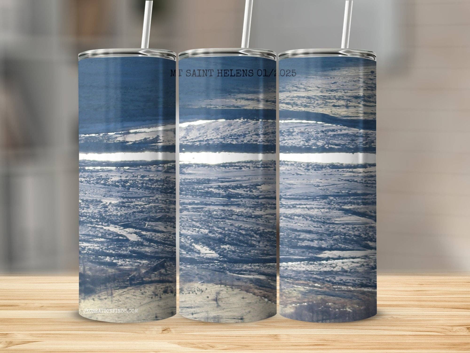 Scenic Mount Saint Helens Tumbler, Travel Mug with Nature Landscape, Insulated Tumbler for Outdoor Adventures, Unique Gift Idea