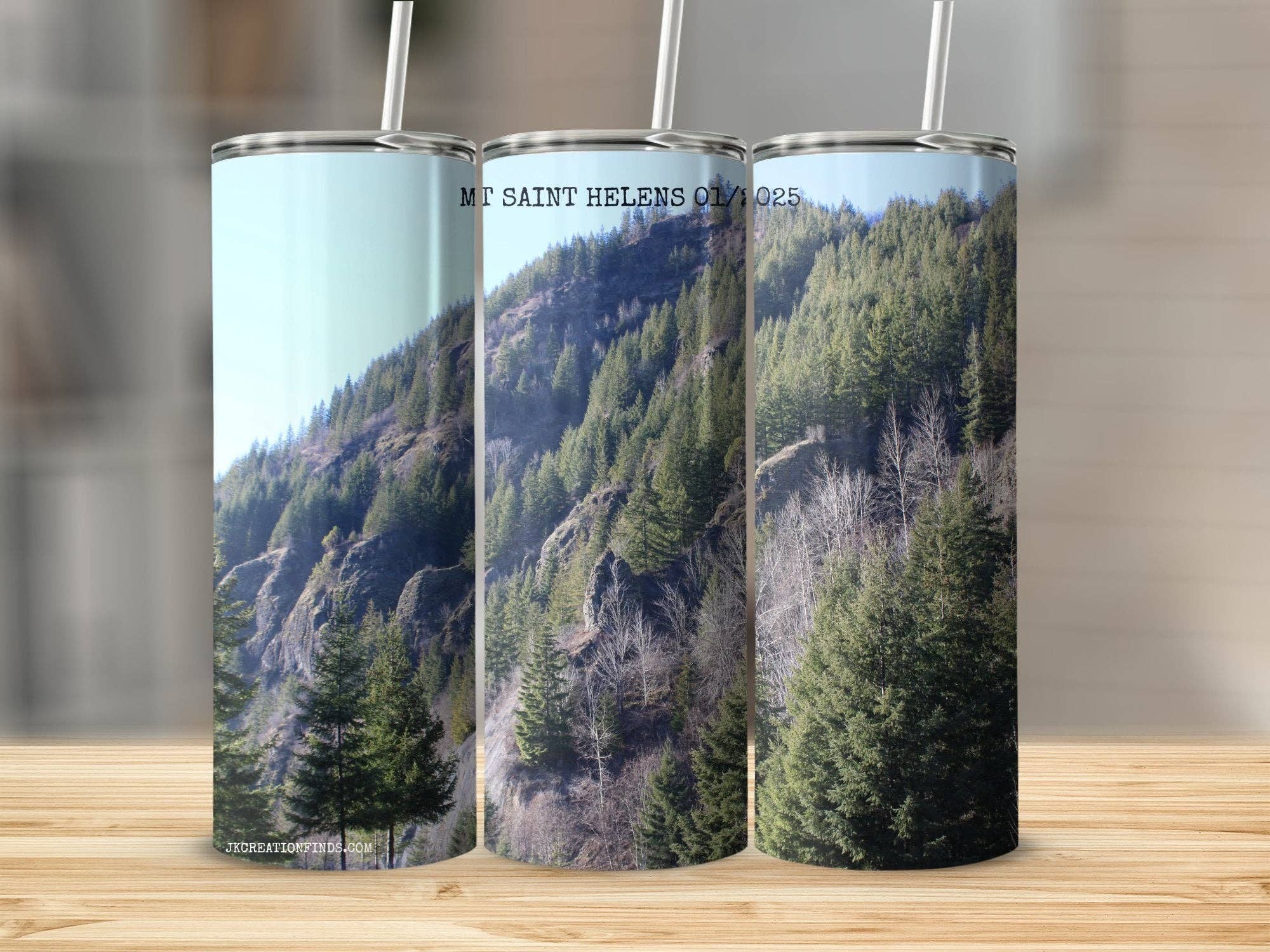 Scenic Mt Saint Helens Tumbler, Insulated Travel Mug, Nature Inspired Drinkware, Perfect Gift for Hikers, Mountain Lovers