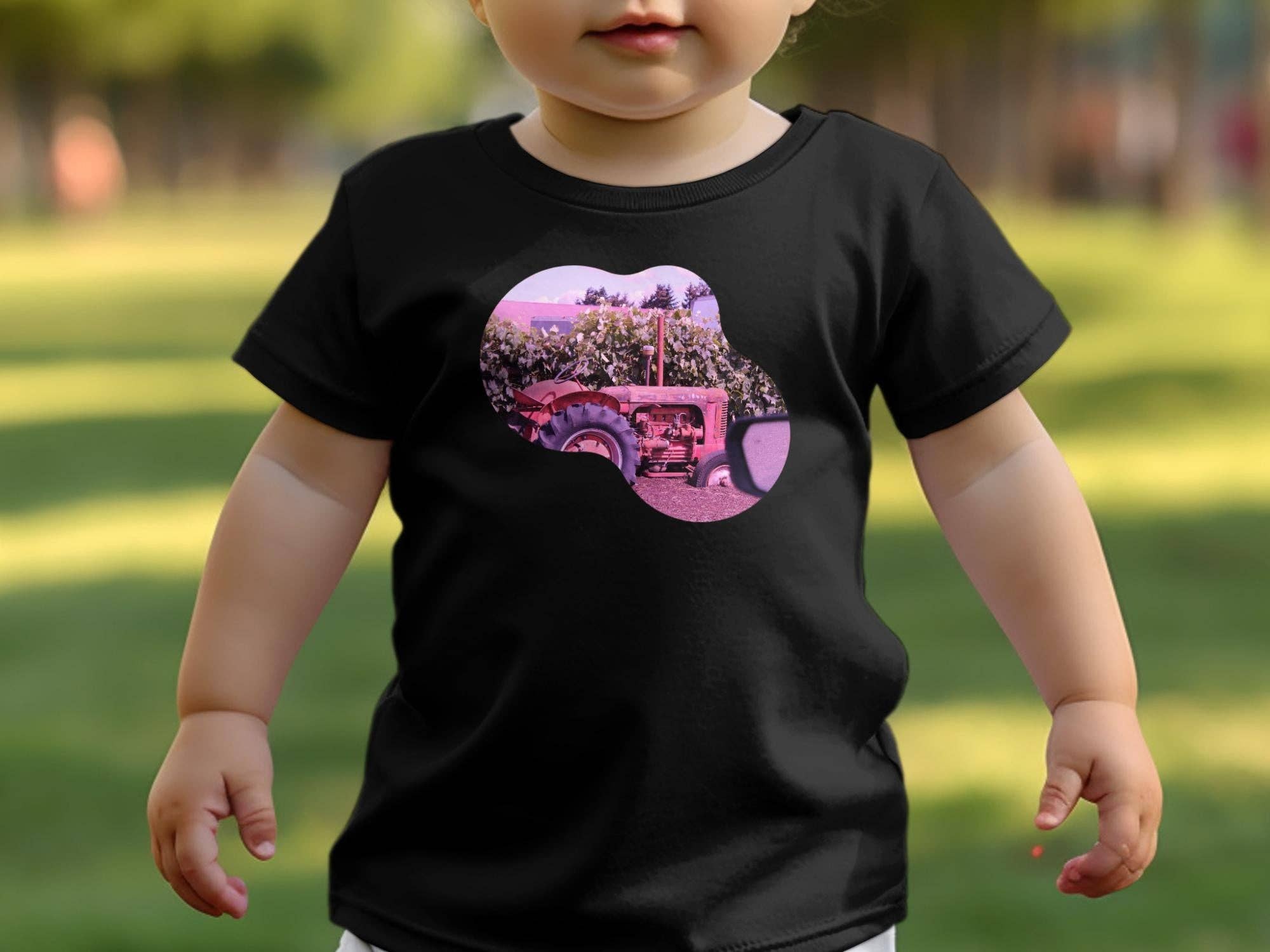 Vintage Tractor T-Shirt, Farm Life Graphic Tee, Customizable T-Shirt with Name or Message, Perfect Gift for Farmers, Unisex T-Shirt