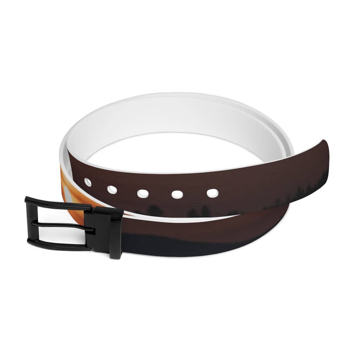 Sunrise Mountain Belt, Scenic View Belt, Nature Lover Gift, Personalized Belt, Add Name Message, Unique Belt for Men and Women