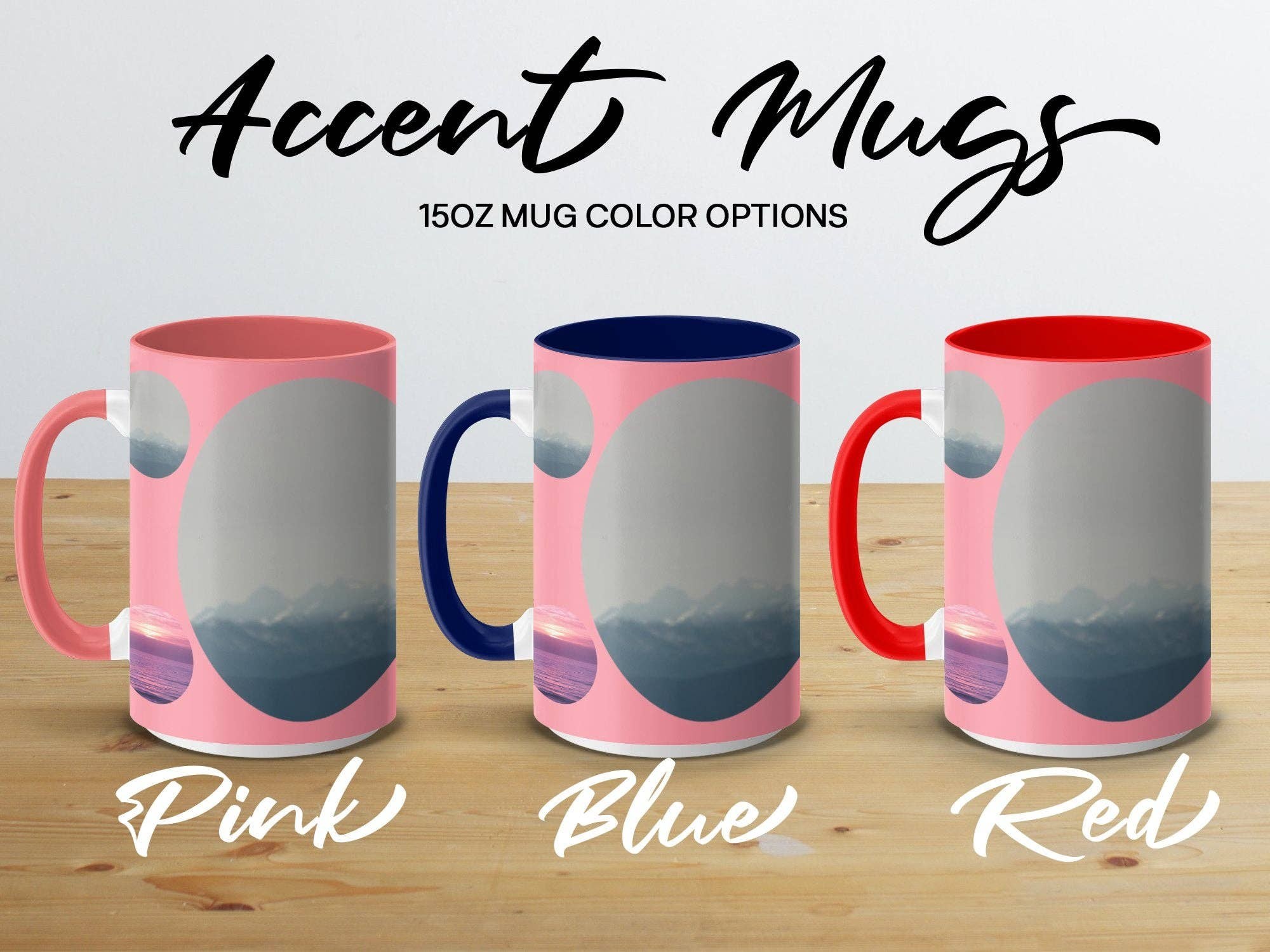Scenic Sunset and Mountain Mug, Unique Coffee Cup, Nature Inspired Design, Perfect Gift for Nature Lovers, Editable Custom Mug