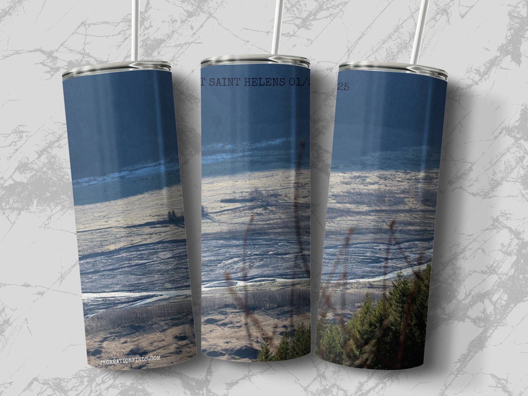 Scenic Mt St Helens Tumbler, Nature Inspired Drinkware, Insulated Travel Mug, Unique Gift for Outdoor Enthusiasts, Scenic Landscape Tumbler