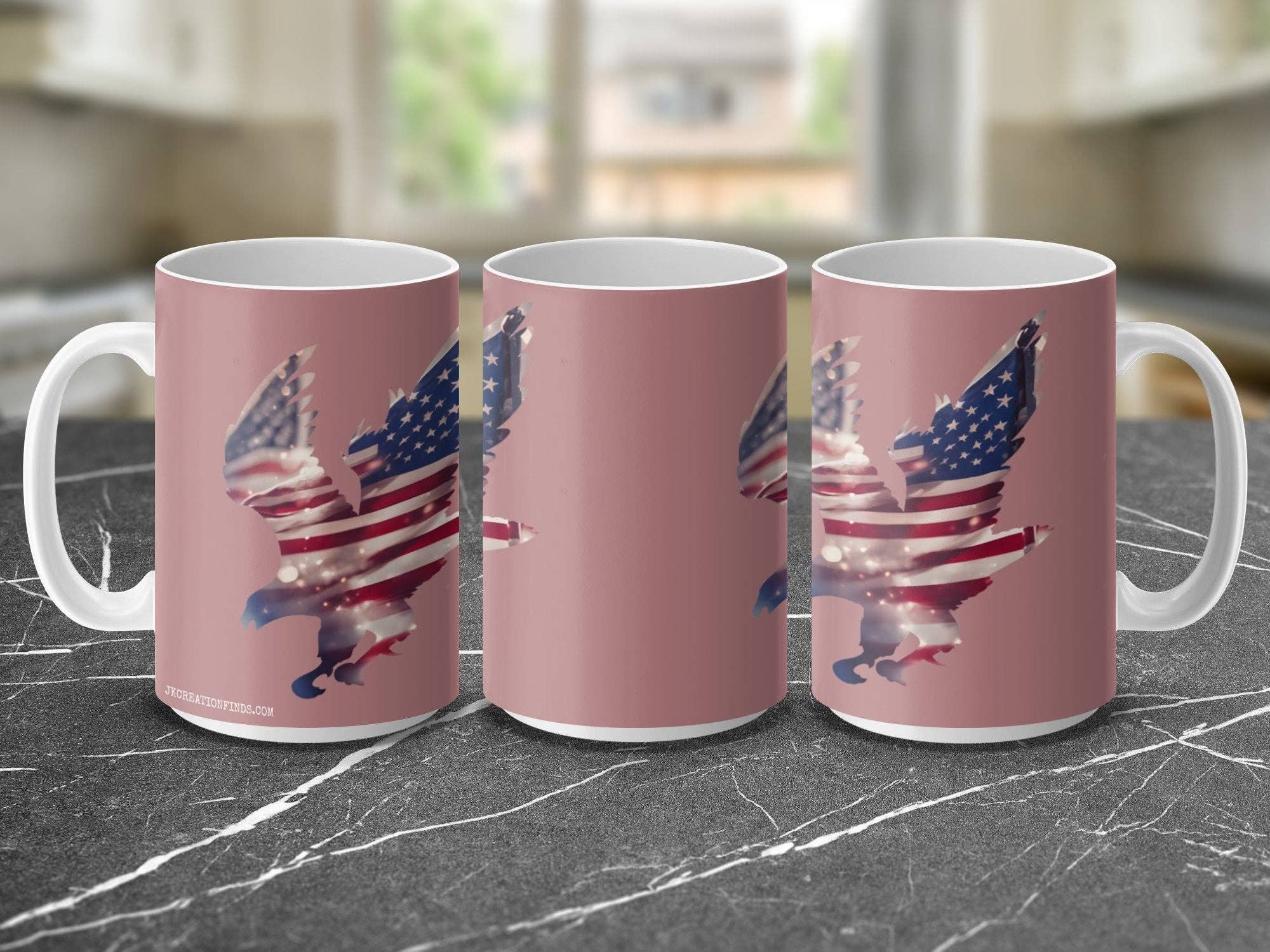 Patriotic Eagle Design Mug, American Flag Coffee Cup, Unique USA Themed Mug, Perfect Gift for 4th of July, Independence Day Mug