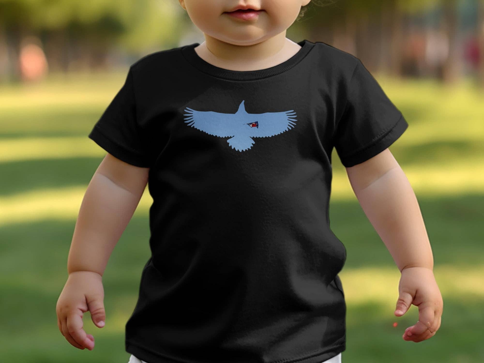 Soaring Eagle T-Shirt, Unique Bird Design Tee, Customizable Name Shirt, Personalized Message Top, Perfect Gift Idea
