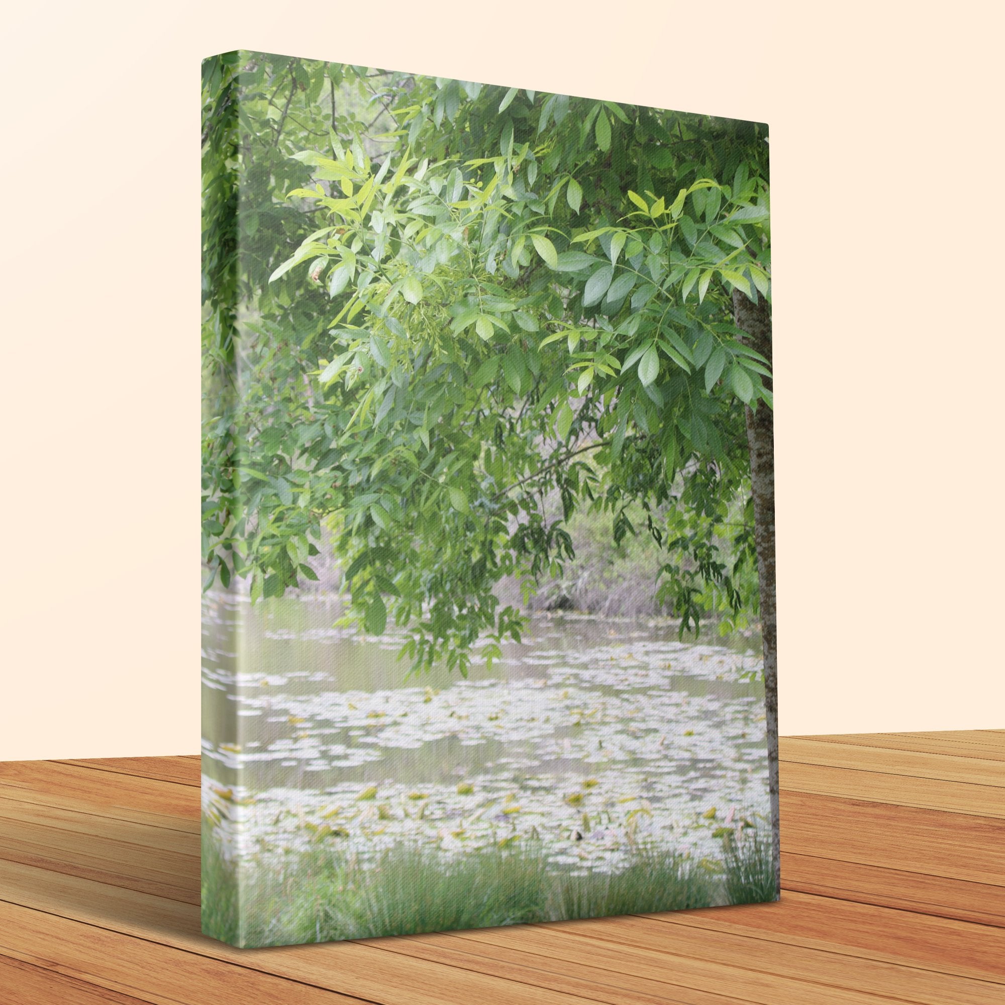 Serene Lily Pond Canvas